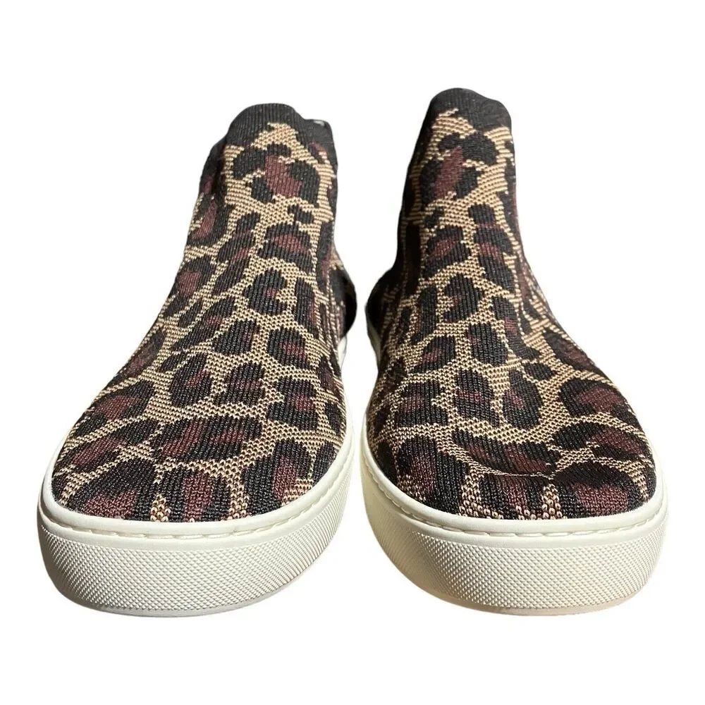 Rothy's Women's 13 Chelsea‎ Boot Wildcat Leopard Print Animal Cat Rothys Slip On